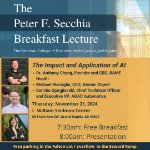 Secchia Breakfast Lecture - The Impact and Application of Artificial Intelligence on November 21, 2024